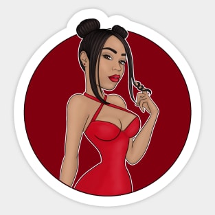 Pin up Sticker